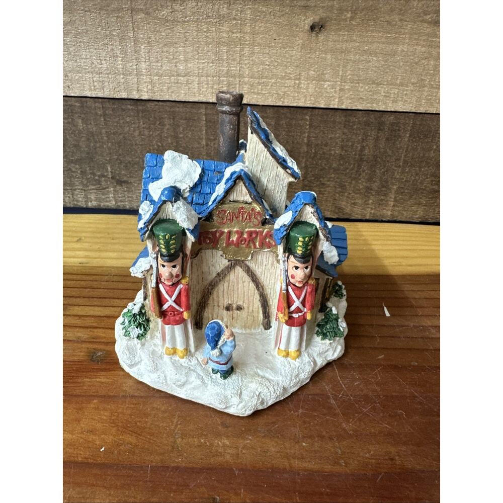 TOY WORKS Santa's Town at the North Pole Christmas Village Vintage In Box